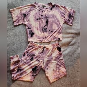 Midnight Bakery Purple Tie-Dye Pajama Set